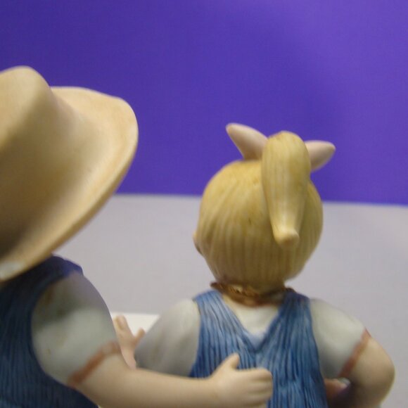 Denim Days Porcelain Figurine Happy Birthday #1520, 1985 Homco With hanging tag - Picture 10 of 16